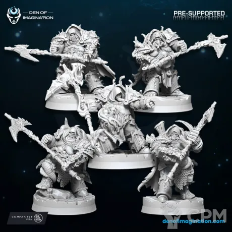 Описание картинки Plague Reapers Unit от PocketSized Prints по цене 1 400руб | Свободный Рынок Миниатюр - СРМ