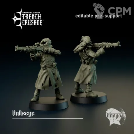 Описание картинки Bullseye от PocketSized Prints по цене 160руб | Свободный Рынок Миниатюр - СРМ