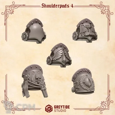 Описание картинки Blood Angels - Shoulderpads 4 от Мастерская террейна по цене 150руб | Свободный Рынок Миниатюр - СРМ