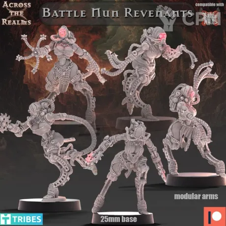 Описание картинки Battle Nun Revenants от PocketSized Prints по цене 750руб | Свободный Рынок Миниатюр - СРМ