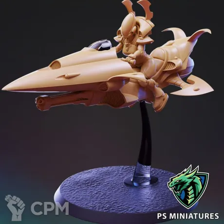 Описание картинки Space Elf Jetbike( есть pin up) от Brutality по цене 600руб | Свободный Рынок Миниатюр - СРМ