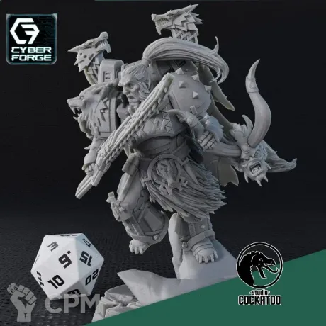 Описание картинки Ragnar Blackmane от Studio Cockatoo по цене 500руб | Свободный Рынок Миниатюр - СРМ