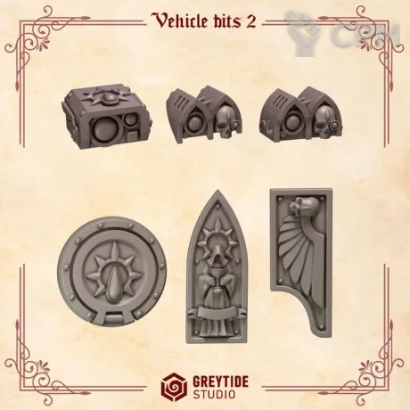 Описание картинки Blood Angels - Vehicle bits 2 от Мастерская террейна по цене 200руб | Свободный Рынок Миниатюр - СРМ