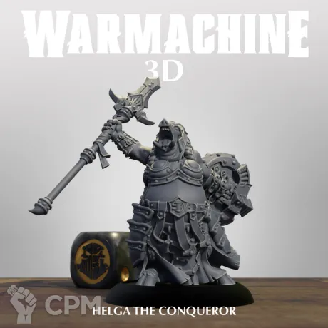 Описание картинки Helga the Conqueror от Manufactorum76 по цене 225руб | Свободный Рынок Миниатюр - СРМ