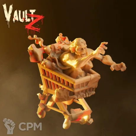 Описание картинки Zombie Cart от PocketSized Prints по цене 200руб | Свободный Рынок Миниатюр - СРМ