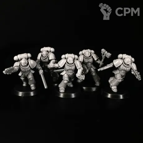 Описание картинки Assault intercessors Squad миниатюра по вселенной warhammer 40000 от KoofWorkshop по цене 2 500руб | Свободный Рынок Миниатюр - СРМ