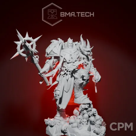 Описание картинки Миниатюра Warhammer 40000 - Лоргар Аврелиан, Примарх Несущих Слово от BMAtech по цене 800руб | Свободный Рынок Миниатюр - СРМ