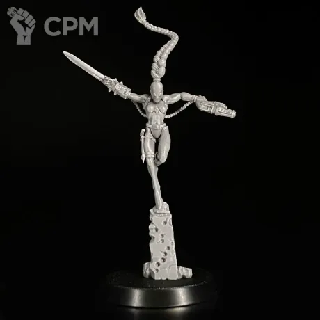 Описание картинки Callidus Assassin миниатюра по вселенной warhammer 40000 от KoofWorkshop по цене 1 500руб | Свободный Рынок Миниатюр - СРМ