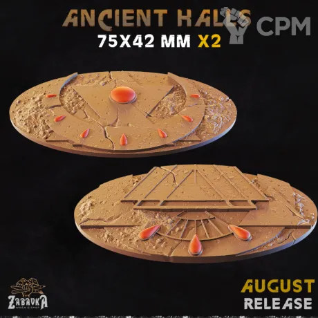 Описание картинки Ancient Halls Base 75x42мм от 3Д-Печка по цене 160руб | Свободный Рынок Миниатюр - СРМ