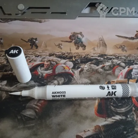 Описание картинки Акриловый маркер с кистью AK Interactive Playmarkers - White AK М003 от OldWhale  по цене 450руб | Свободный Рынок Миниатюр - СРМ