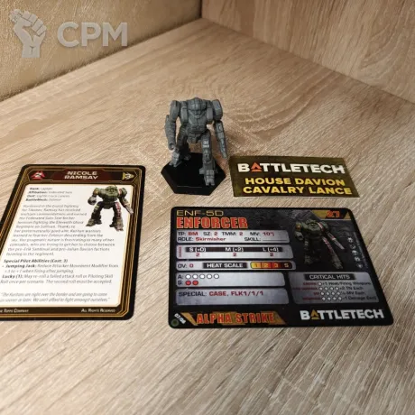 Описание картинки Enforcer из House Davion Cavalry Lance от Tesla по цене 600руб | Свободный Рынок Миниатюр - СРМ