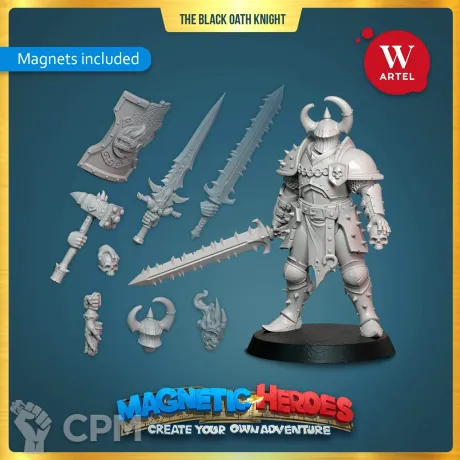 Описание картинки The Black Oath Knight от Артель W по цене 1 300руб | Свободный Рынок Миниатюр - СРМ