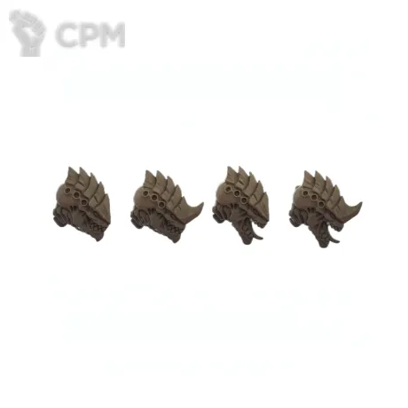 Описание картинки Tyranids – Termagants Heads x4 от 3D Print Workshop по цене 135руб | Свободный Рынок Миниатюр - СРМ