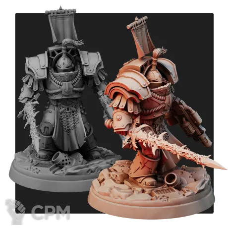 Описание картинки Abaddon the Despoiler от Печатный подвальчик по цене 385руб | Свободный Рынок Миниатюр - СРМ