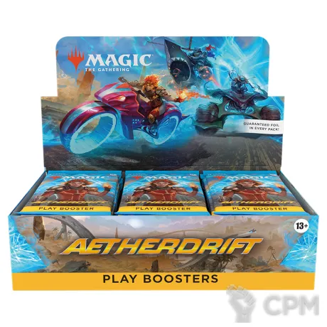 Описание картинки Дисплей Play бустеров выпуска MTG Aetherdrift на английском языке от Дауран по цене 13 300руб | Свободный Рынок Миниатюр - СРМ