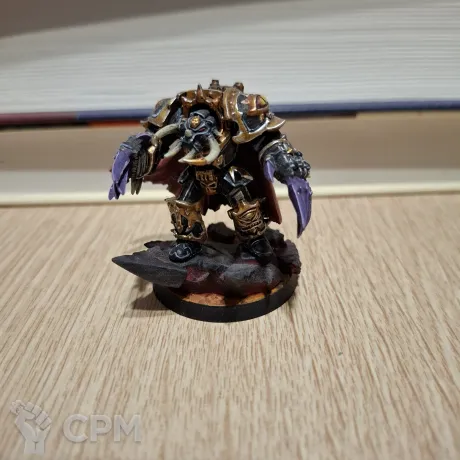 Описание картинки Chaos lord in terminator armour от Sarvus по цене 1 500руб | Свободный Рынок Миниатюр - СРМ