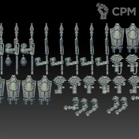 Описание картинки Secutarii Hoplites Upgrade Set (Scan) от AxeL's Forge по цене 475руб | Свободный Рынок Миниатюр - СРМ