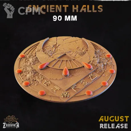 Описание картинки Ancient Halls Base 90мм от 3Д-Печка по цене 250руб | Свободный Рынок Миниатюр - СРМ
