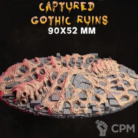 Описание картинки Captured Gothic Ruins 90x52мм от 3Д-Печка по цене 200руб | Свободный Рынок Миниатюр - СРМ