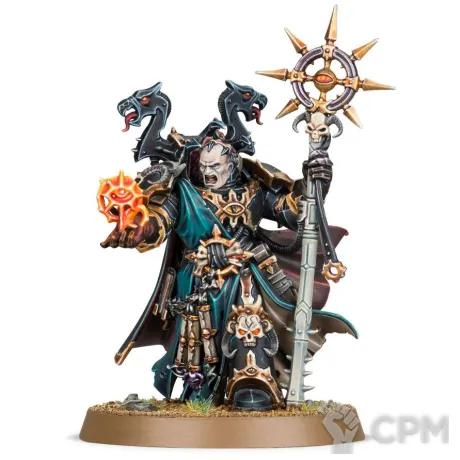 Описание картинки Chaos Space Marines Sorcerer от ВАХА WORKSHOP по цене 150руб | Свободный Рынок Миниатюр - СРМ