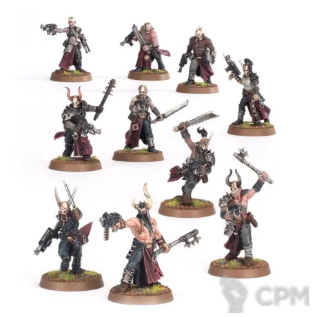 Описание картинки Chaos Cultists от ВАХА WORKSHOP по цене 500руб | Свободный Рынок Миниатюр - СРМ