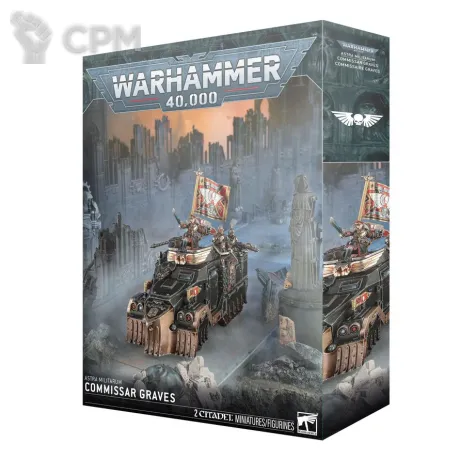 Описание картинки Набор миниатюр Warhammer 400000 ASTRA MILITARUM: COMMISSAR GRAVES от Дауран по цене 7 750руб | Свободный Рынок Миниатюр - СРМ