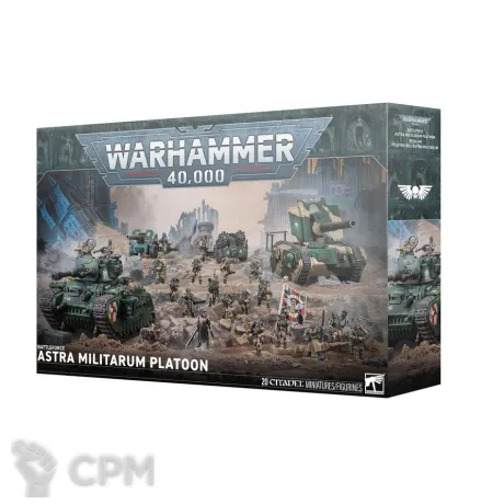 Описание картинки Предзаказ на Warhammer 40000 BATTLEFORCE: ASTRA MILITARUM PLATOON от Дауран по цене 20 500руб | Свободный Рынок Миниатюр - СРМ