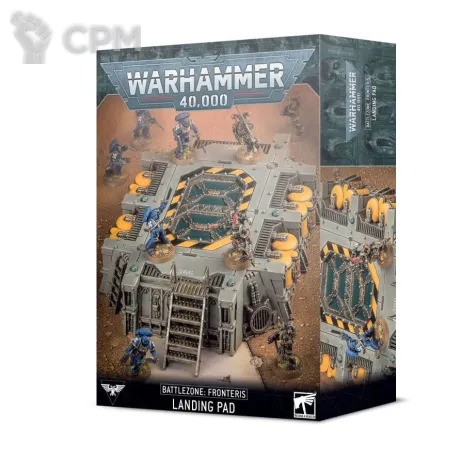 Описание картинки Набор террейна Warhammer 40000 Battlezone: Fronteris – Landing Pad от Дауран по цене 6 500руб | Свободный Рынок Миниатюр - СРМ