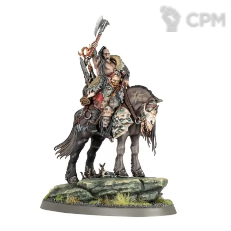 Описание картинки Darkoath Chieftain on Warsteed от ВАХА WORKSHOP по цене 5 000руб | Свободный Рынок Миниатюр - СРМ