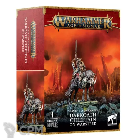 Описание картинки Набор Warhammer Age of Sigmar Slaves to Darkness Darkoath Chieftain on Warsteed от Дауран по цене 4 500руб | Свободный Рынок Миниатюр - СРМ