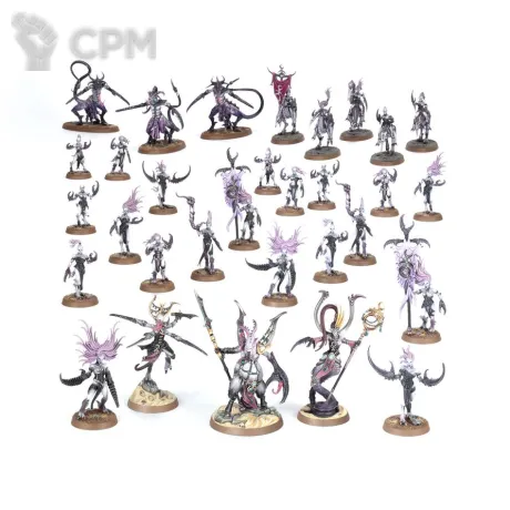 Описание картинки Spearhead: Hedonites of Slaanesh – Epicurean Revellers от ВАХА WORKSHOP по цене 5 000руб | Свободный Рынок Миниатюр - СРМ