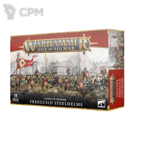 Описание картинки Набор Warhammer Age of SigmarCities of Sigmar Freeguild Steelhelms от Дауран по цене 4 500руб | Свободный Рынок Миниатюр - СРМ