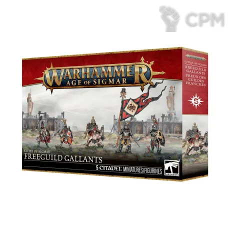 Описание картинки Набор Warhammer Age of Sigmar CITIES OF SIGMAR:  FREEGUILD GALLANTS от Дауран по цене 4 750руб | Свободный Рынок Миниатюр - СРМ