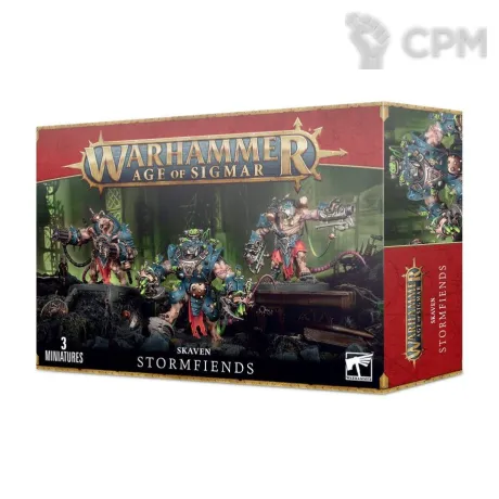 Описание картинки Набор миниатюр Warhammer Age of Sigmar Skaven Stormfiends от Дауран по цене 6 750руб | Свободный Рынок Миниатюр - СРМ