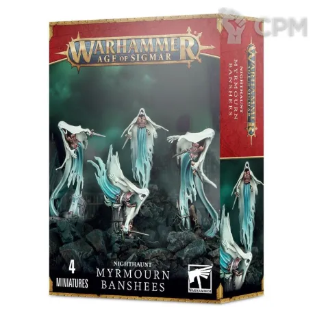 Описание картинки Набор миниатюр Warhammer Age of Sigmar Nighthaunt Myrmourn Banshees от Дауран по цене 1 750руб | Свободный Рынок Миниатюр - СРМ