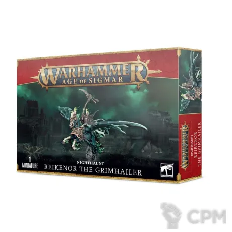 Описание картинки Набор миниатюр Warhammer Age of Sigmar Nighthaunt Reikenor the Grimhailer от Дауран по цене 4 000руб | Свободный Рынок Миниатюр - СРМ
