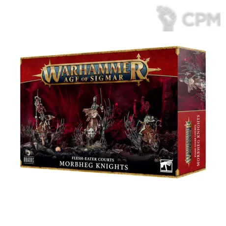 Описание картинки Набор миниатюр Warhammer Age of Sigmar Flesh-Eater Courts Morbheg Knights от Дауран по цене 5 000руб | Свободный Рынок Миниатюр - СРМ