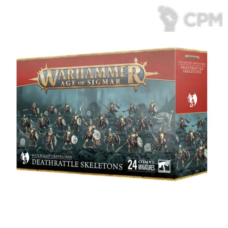 Описание картинки Набор миниатюр Warhammer Age of Sigmar SOULBLIGHT GRAVELORDS DEATHRATTLE SKELETONS от Дауран по цене 5 250руб | Свободный Рынок Миниатюр - СРМ