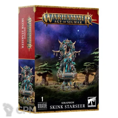 Описание картинки Набор миниатюр Warhammer Age of Sigmar Seraphon Skink Starseer от Дауран по цене 4 800руб | Свободный Рынок Миниатюр - СРМ