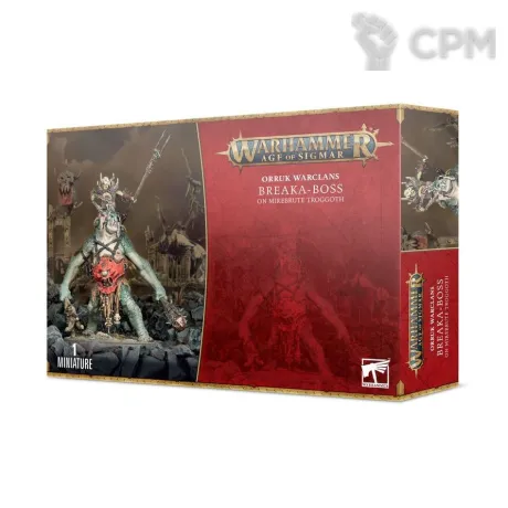 Описание картинки Набор миниатюр Warhammer Age of Sigmar Orrukk Warclans Breaka-Boss on Mirebrute Troggoth от Дауран по цене 5 000руб | Свободный Рынок Миниатюр - СРМ