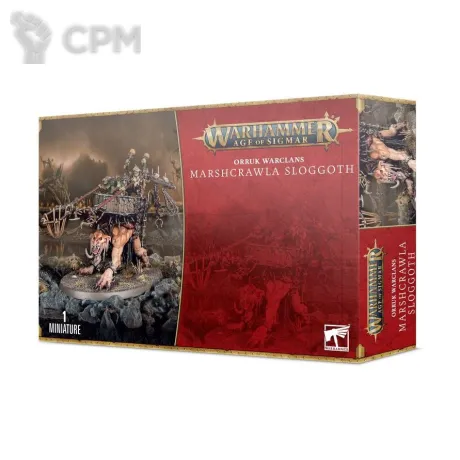 Описание картинки Набор миниатюр Warhammer Age of Sigmar Orrukk Warclans Marshcrawla Sloggoth от Дауран по цене 5 000руб | Свободный Рынок Миниатюр - СРМ