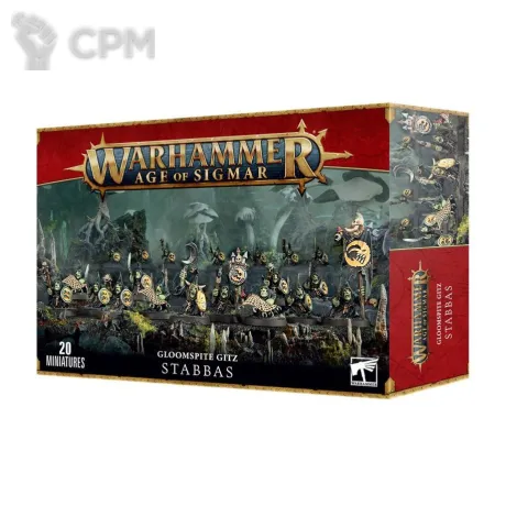 Описание картинки Набор миниматюр Warhammer Age of Sigmar Gloomspite Gitz Stabbas от Дауран по цене 3 900руб | Свободный Рынок Миниатюр - СРМ