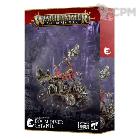 Описание картинки Набор миниатюр Warhammer Age of Sigmar Gloomspite Gitz Doom Diver Catapult от Дауран по цене 9 000руб | Свободный Рынок Миниатюр - СРМ