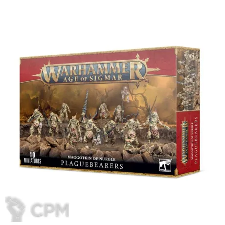 Описание картинки Набор миниатюр Warhammer Age of Sigmar Maggotkin of Nurgle Plaguebearers от Дауран по цене 4 000руб | Свободный Рынок Миниатюр - СРМ
