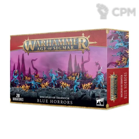 Описание картинки Набор миниатюр Warhammer Age of Sigmar Disciples of Tzeentch Blue Horrors от Дауран по цене 3 800руб | Свободный Рынок Миниатюр - СРМ
