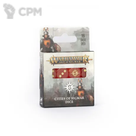 Описание картинки Набор шестигранных кубов Warhammer AGE OF SIGMAR: CITIES OF SIGMAR DICE от Дауран по цене 3 000руб | Свободный Рынок Миниатюр - СРМ