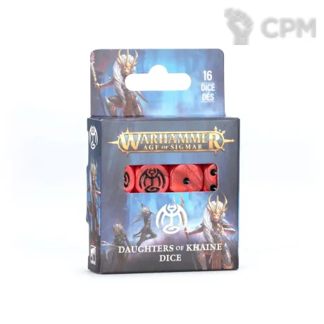 Описание картинки AGE OF SIGMAR: DAUGHTERS OF KHAINE DICE от Дауран по цене 3 000руб | Свободный Рынок Миниатюр - СРМ