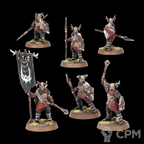 Описание картинки Warriors of Carn Dûm от Орки с наГорки по цене 900руб | Свободный Рынок Миниатюр - СРМ