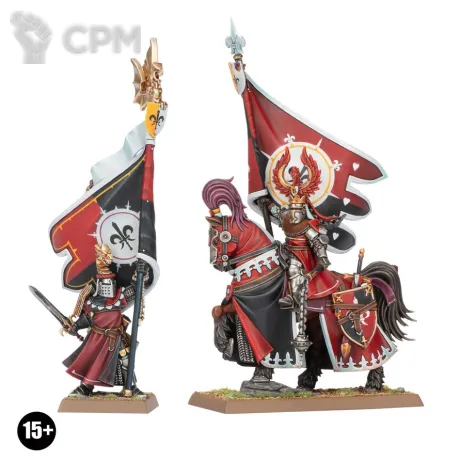Описание картинки Battle Standard Bearer Mounted and on Foot от Бруталити по цене 800руб | Свободный Рынок Миниатюр - СРМ