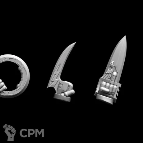 Описание картинки оружие тип Daggers (левая рука) от Bazilevs по цене 497руб | Свободный Рынок Миниатюр - СРМ